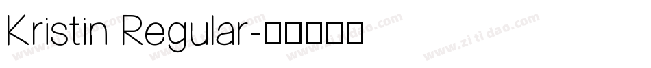 Kristin Regular字体转换